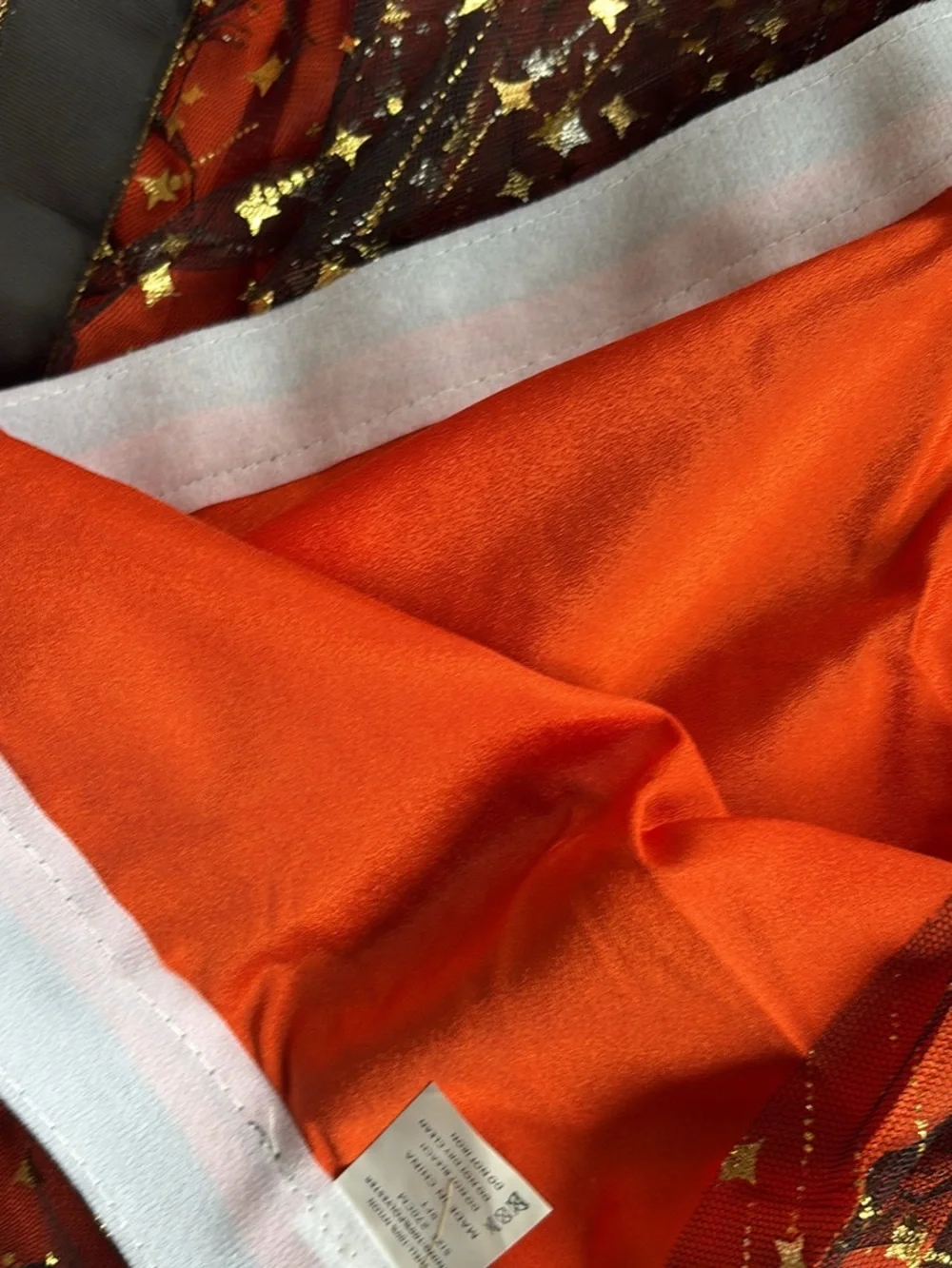 N/A orange tulle